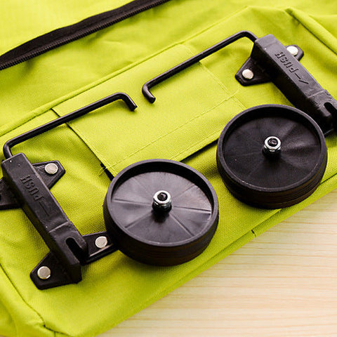Folding shopping bag trolley