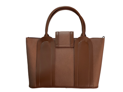 Elegant Coffee Structured BAGCO Tote Handbag – Timeless Style, Everyday Function