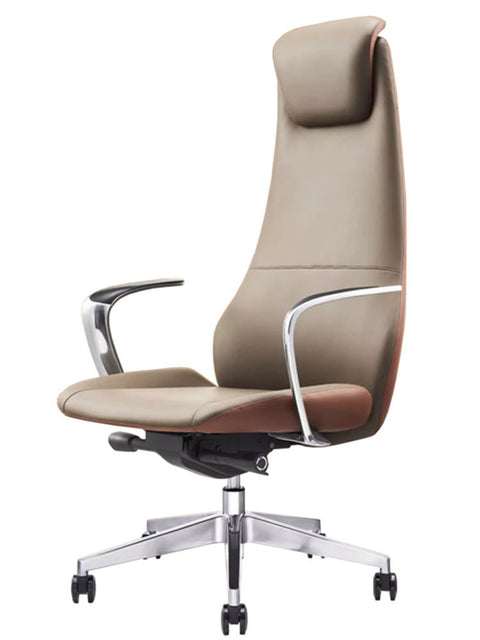 Italian-Style Modern Office Chair – Brown
