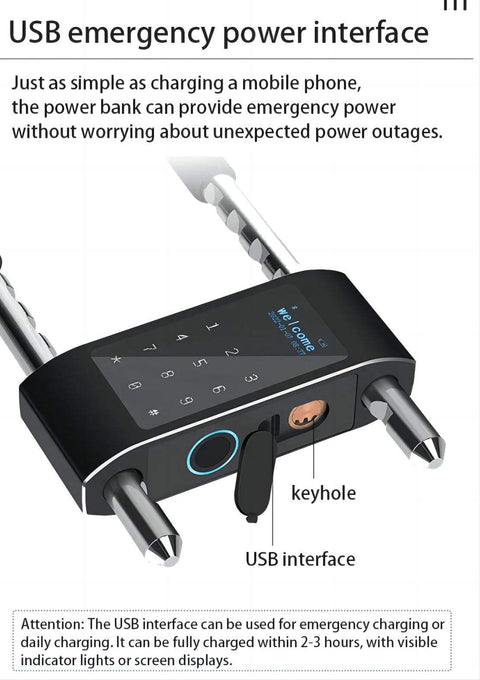 Biometric Smart Door Lock  - U001