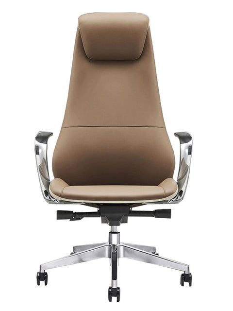 Italian-Style Modern Office Chair – Brown