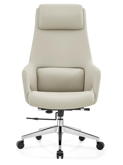 High-Quality Ergonomic Beige Staff Office Chair
