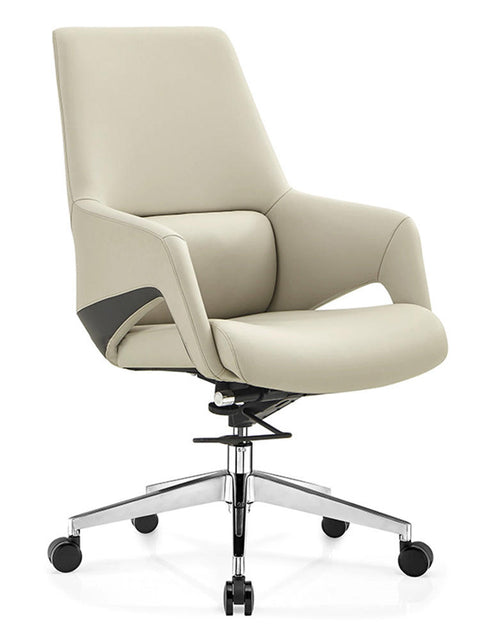 High-Quality Ergonomic Beige Staff Office Chair