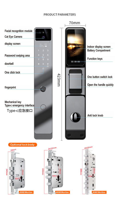 Biometric Smart Door Lock  - F016