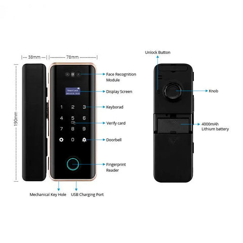Biometric Smart Door Lock  - G010