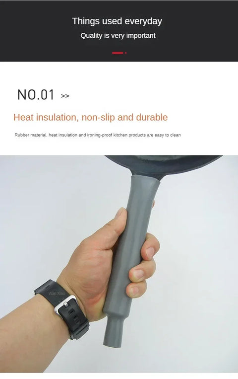 Anti-shrink Silicone Pot Handle Cover