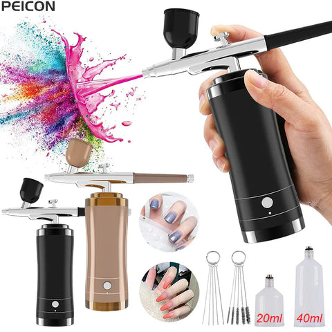 Airbrush Nail With Compressor