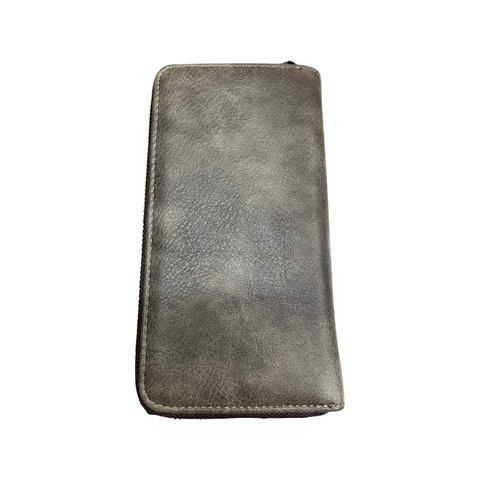 Plain Double Zipped Wallet