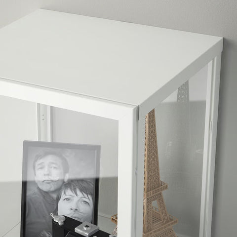BLALIDEN Glass-door cabinet, White, 35x32x151cm
