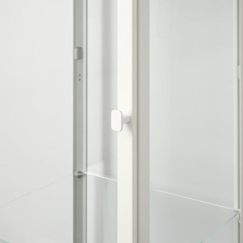 BLALIDEN Glass-door cabinet, White, 35x32x151cm