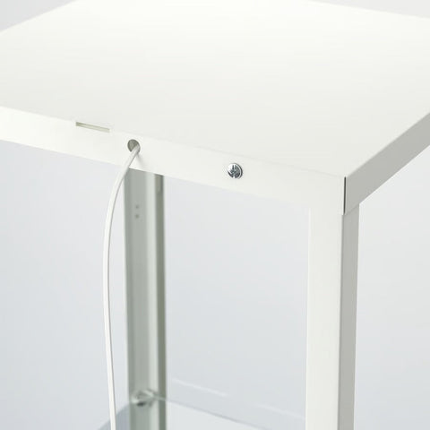 BLALIDEN Glass-door cabinet, White, 35x32x151cm