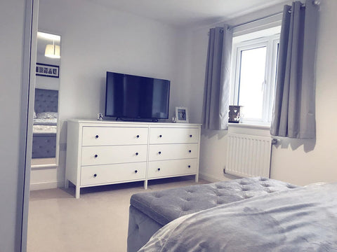 KOPPANG Chest of 6 drawers, White, 172x83cm