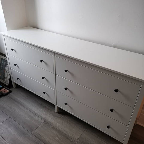 KOPPANG Chest of 6 drawers, White, 172x83cm