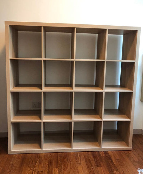 KALLAX 4x4, 147x147cm, White stained oak effect