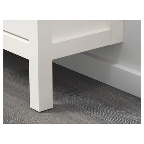 HEMNES Shoe cabinet with 2 compartments, 89x30x127cm, White