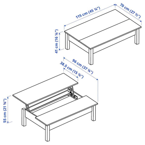 TRULSTORP Coffee table, 115x70cm, White