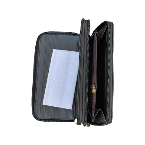 Womens Black Leather Wallets