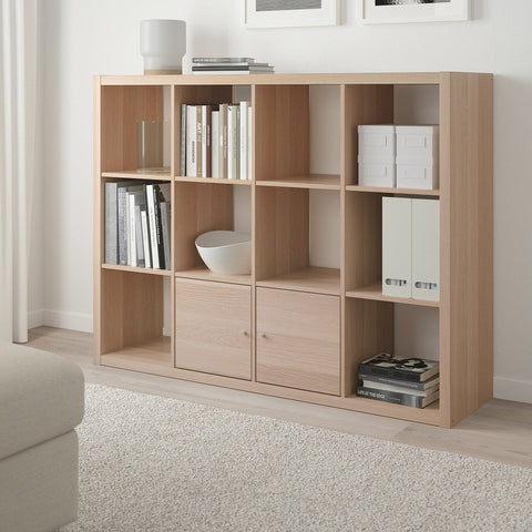 KALLAX 3x4, 112x147cm, White stained oak effect