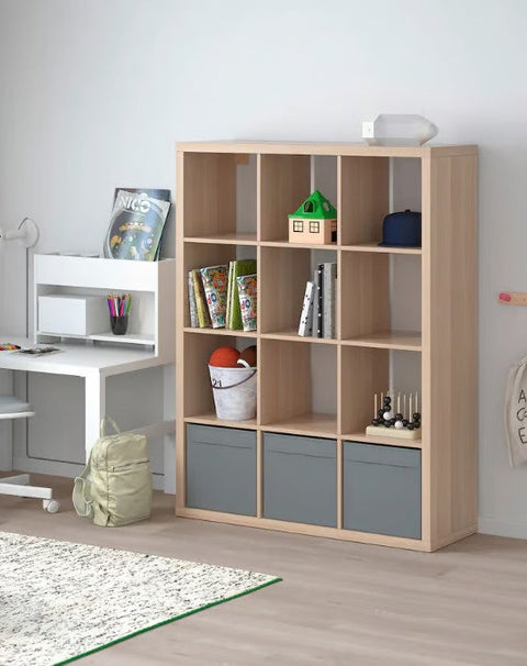 KALLAX 3x4, 112x147cm, White stained oak effect