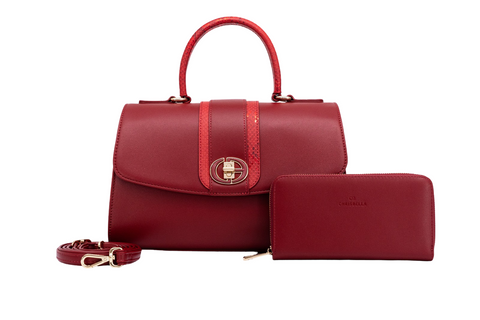 Chrisbella Executive Red Handbag