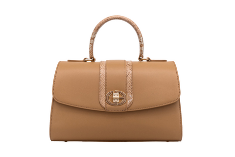 Chrisbella Executive Beige Handbag