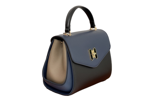 BAGCO Blue Black Handbag -BX012304063A