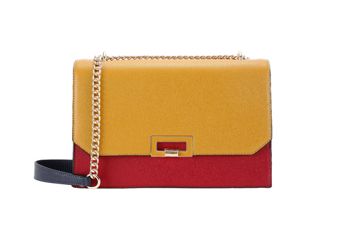 BAGCO Two-Tone Red Handbag -BX012304073