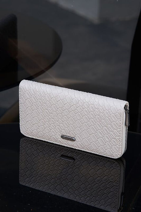 David Jones White Wallet DJ515N