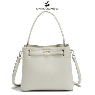 David Jones White Tote Bag DJ600N