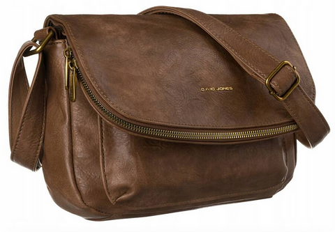 David Jones Classic Brown Crossbody DJ610N