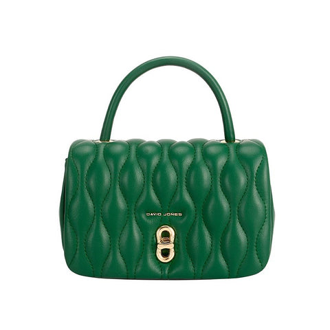 David Jones Chic Green Handbag DJ620N