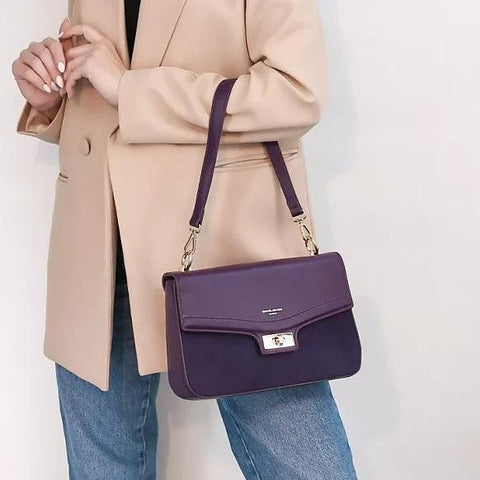 David Jones Purple Shoulder Bag DJ627N