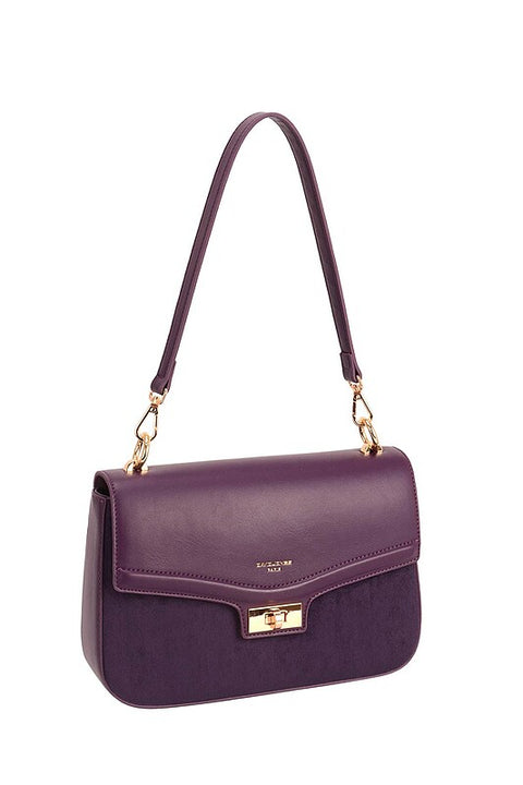 David Jones Purple Shoulder Bag DJ627N