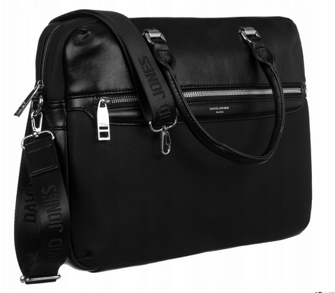 David Jones Black Laptop Bag DJ707D