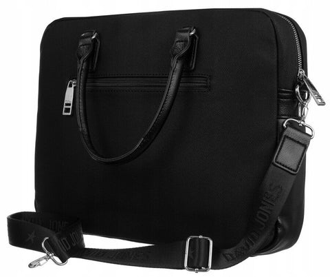 David Jones Black Laptop Bag DJ707D