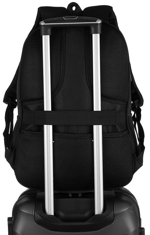 David Jones Black Laptop Backpack Bag DJ715D