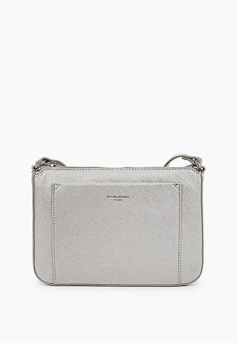 David Jones Silver Phone Crossbody Handbag DJ830J