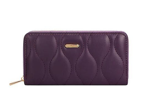 David Jones Quilted Blue Wallet DJ849J