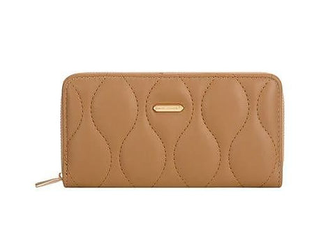 David Jones Quilted Taupe Wallet DJ851J