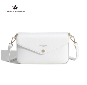 David Jones Classic White Clutch DJ854J