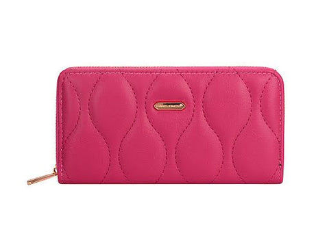 David Jones Quilted Pink Wallet DJ848J