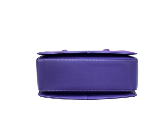 BAGCO Premium Structured Purple Handbag – Mocha Elegance