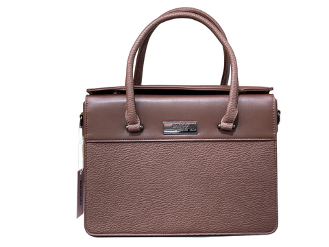 BAGCO Premium Structured Coffee Handbag – Mocha Elegance