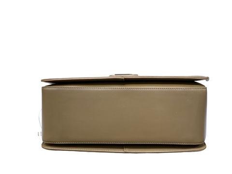 BAGCO Premium Structured Military Green Handbag – Mocha Elegance