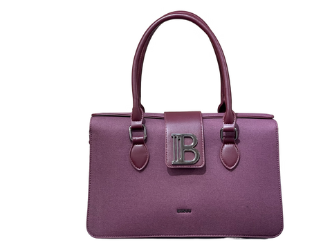 BAGCO Premium Structured Maroon Handbag – Mocha Elegance