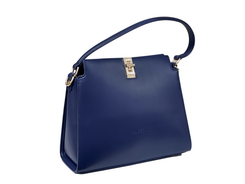 BAGCO Classic Structured Tote – Blue Elegance