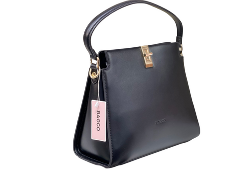 BAGCO Classic Structured Tote – Black Elegance
