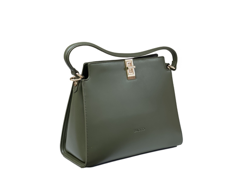 BAGCO Classic Structured Tote – Olive Elegance