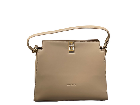 BAGCO Classic Structured Tote – Beige Elegance