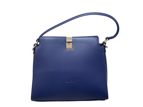 BAGCO Classic Structured Tote – Blue Elegance